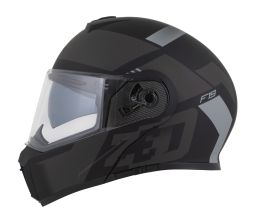 Prilba F19, ZED (čierna matná/tmavě šedá) 2025