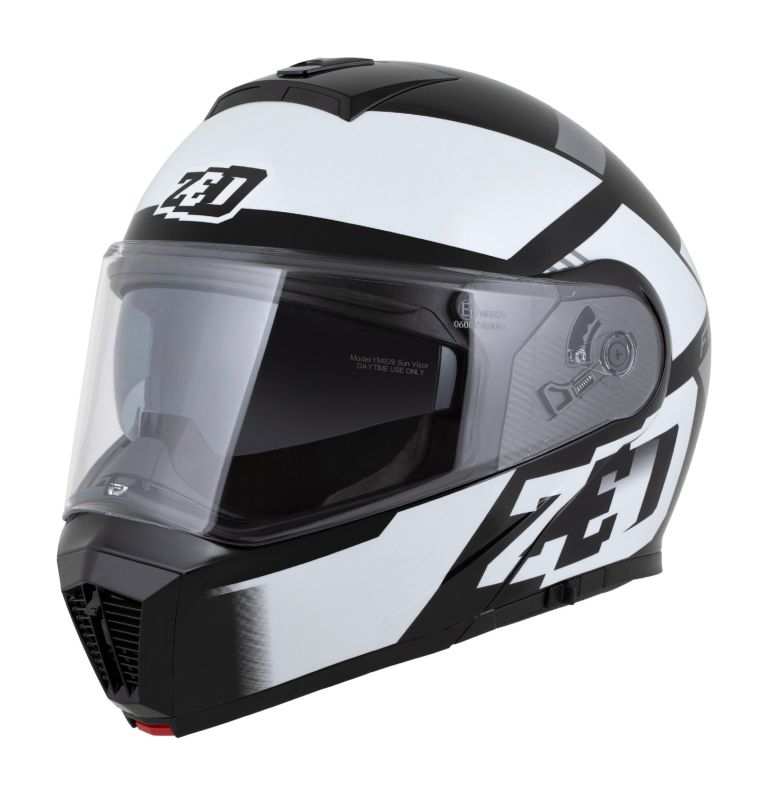 Prilba F19, ZED (černá/bílá/šedá) 2025