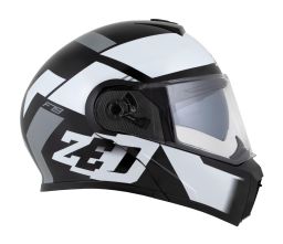 Prilba F19, ZED (černá/bílá/šedá) 2025