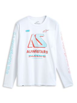 Triko AYESS CSF dlhý rukáv, ALPINESTARS (biela)