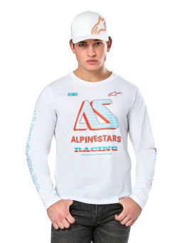 Triko AYESS CSF dlhý rukáv, ALPINESTARS (biela)