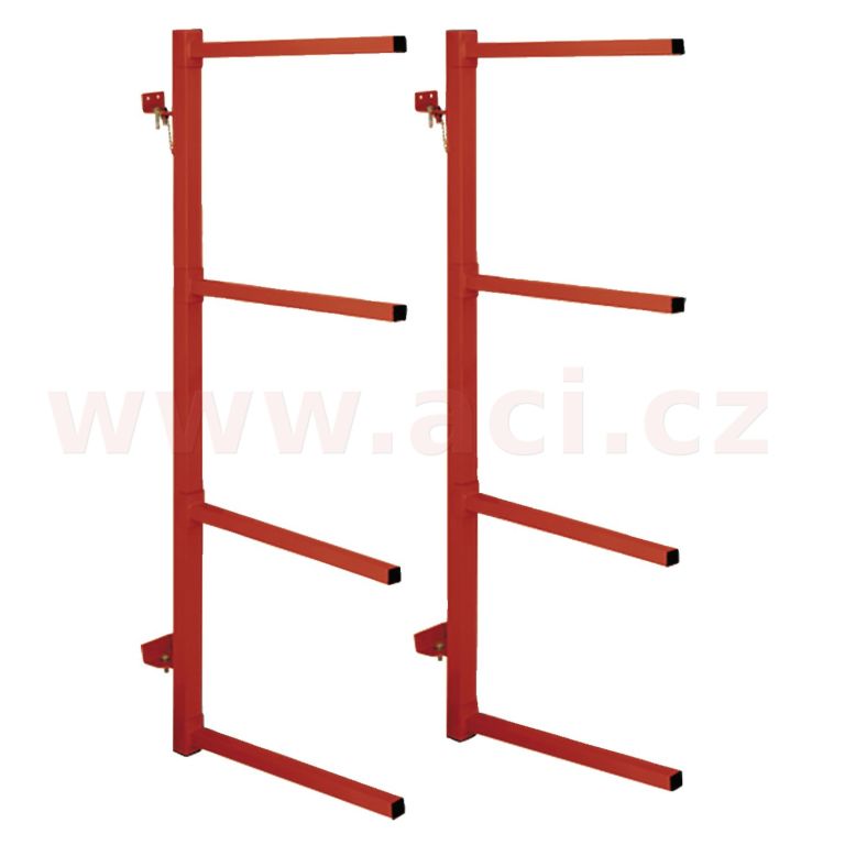Závěsný stojan na 4 nárazníky, montáž na zeď