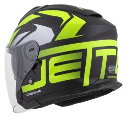 Prilba Jet Tech 2.0 RoTo, CASSIDA (čierna matná/žlutá fluo/bílá) 2025
