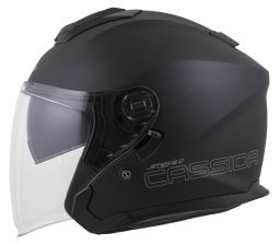 Prilba Jet Tech 2.0 Solid, CASSIDA (čierna matná/šedá) 2025