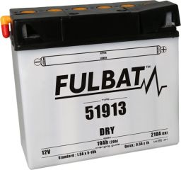 Batérie 12V, 51913, 19Ah, 210A, konvenčné 186x82x171, FULBAT (vr. balenie elektrolytu)