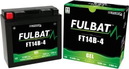 Batérie 12V, YT14B-4 gél, 12Ah, 210A, bezúdržbová gél 150x69x145, FULBAT (aktivovaná ve výrobe)