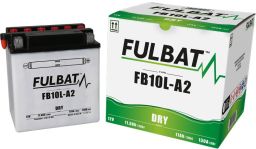 Batérie 12V, YB10L-A2, 11Ah, 130A, konvenčné 135x90x145, FULBAT (vr. balenie elektrolytu)