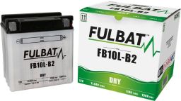 Batérie 12V, YB10L-B2, 11Ah, 130A, konvenčné 135x90x145, FULBAT (vr. balenie elektrolytu)