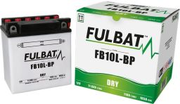 Batérie 12V, YB10L-BP, 11Ah, 165A, konvenčné 135x90x145, FULBAT(vč. balenie elektrolytu)