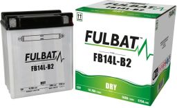 Batérie 12V, YB14L-B2, 14Ah, 175A, konvenčné 134x89x166 FULBAT (vr. balenie elektrolytu)