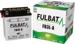 Batérie 12V, YB3L-A, 3Ah, 32A, konvenčné 98x56x110 FULBAT (vr. balenie elektrolytu)