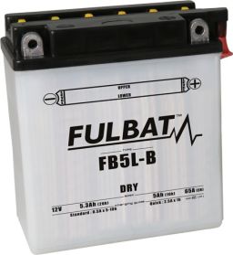 Batérie 12V, YB5L-B (12N5-3B), 5Ah, 65A, konvenčné 120x60x130 FULBAT(vč. balenie elektrolytu)