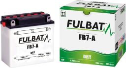Batérie 12V, YB7-A, 8Ah, 105A, konvenčné 135x75x133 FULBAT(vč. balenie elektrolytu)