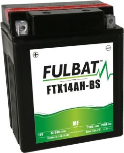 Batérie 12V, YTX14AH-BS, 12Ah, 210A, bezúdržbová MF AGM 135x90x167 FULBAT (vr. balenie elektrolytu)