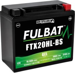 Batérie 12V, YTX20HL-BS, 18Ah, 310A, bezúdržbová gél 175x87x155, FULBAT (aktivovaná ve výrobe)
