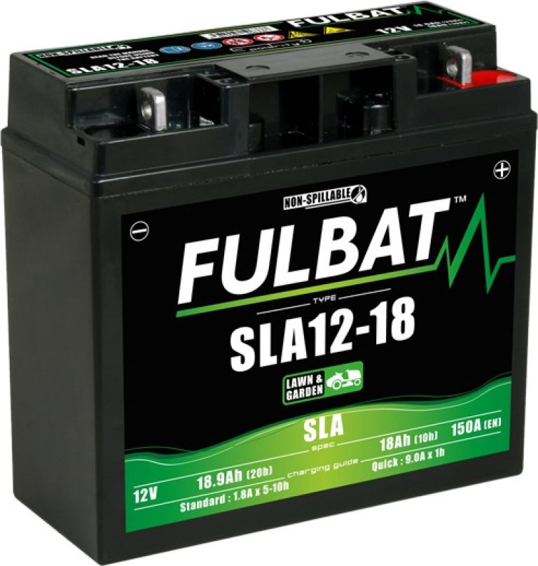 Batérie 12V, SLA12-18, 18Ah, 150A, bezúdržbová MF AGM 182x77x168, FULBAT (aktivovaná ve výrobe)