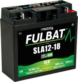 Batérie 12V, SLA12-18, 18Ah, 150A, bezúdržbová MF AGM 182x77x168, FULBAT (aktivovaná ve výrobe)