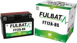 Batérie 12V, YT12A-BS, 10Ah, 175A, bezúdržbová MF AGM 150x87x105, FULBAT (vr. balenie elektrolytu)