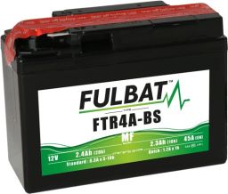 Batérie 12V, YTR4A-BS, 2,3Ah, 45A, bezúdržbová MF AGM 113x48x85, FULBAT (vr. balenie elektrolytu)