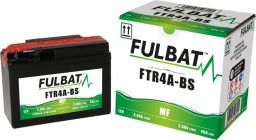 Batérie 12V, YTR4A-BS, 2,3Ah, 45A, bezúdržbová MF AGM 113x48x85, FULBAT (vr. balenie elektrolytu)