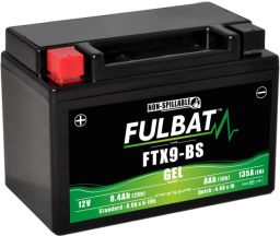 Batérie 12V, YTX9-BS gél, 8Ah, 135A, bezúdržbová gél technológie 150x87x105, FULBAT (aktivovaná ve výrobe)