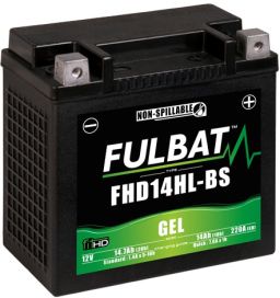 Batérie 12V, YHD14HL-BS, YTX14L-BS gél, 14Ah, 220A,bezúdržbová gél technológie, FULBAT 150x87x145 (aktivovaná ve výrobe)