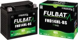 Batérie 12V, YHD14HL-BS, YTX14L-BS gél, 14Ah, 220A,bezúdržbová gél technológie, FULBAT 150x87x145 (aktivovaná ve výrobe)