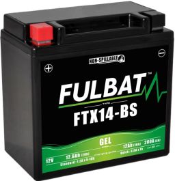 Batérie 12V, YTX14-BS gél, 12Ah, 200A, bezúdržbová gél technológie 150x87x145, FULBAT (aktivovaná ve výrobe)
