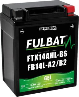 Batérie 12V, YTX14AHL-BS/YB14L-A2/B2 gél 14Ah, 175A, bezúdržbová gél technológie 135x90x167 FULBAT (aktivovaná ve výrobe)