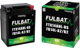 Batérie 12V, YTX14AHL-BS/YB14L-A2/B2 gél 14Ah, 175A, bezúdržbová gél technológie 135x90x167 FULBAT (aktivovaná ve výrobe)