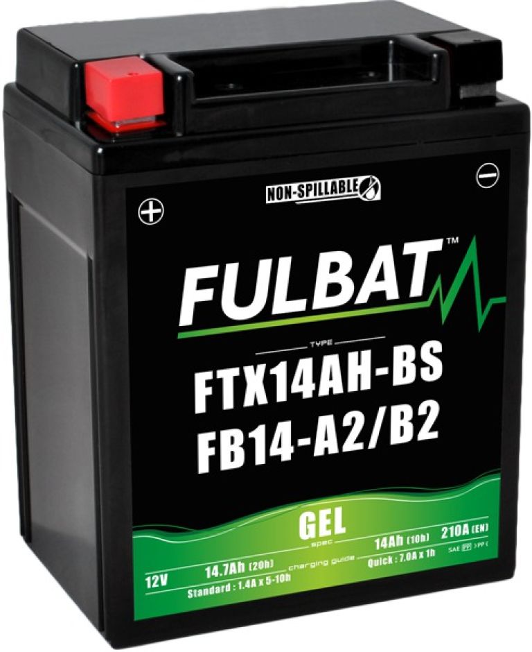 Batérie 12V, YB14-A2 gél (12N14-4A) 14Ah, 175A, bezúdržbová gél technológie 135x90x167 FULBAT (aktivovaná ve výrobe)