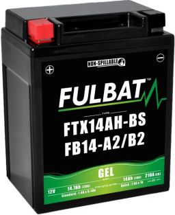 Batérie 12V, YB14-A2 gél (12N14-4A) 14Ah, 175A, bezúdržbová gél technológie 135x90x167 FULBAT (aktivovaná ve výrobe)
