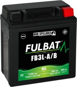 Batérie 12V, YB3L-A/B gél, 12V, 3Ah, 35A, bezúdržbová gél technológie 98x56x110 FULBAT (aktivovaná ve výrobe)