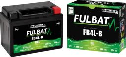 Batérie 12V, YB4L-B gél, 12V, 5Ah, 50A, bezúdržbová gél technológie 120x70x92 FULBAT (aktivovaná ve výrobe)