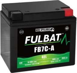 Batérie 12V, YB7C-A gél, 8Ah, 85A, bezúdržbová gél technológie 129x89x114 FULBAT (aktivovaná ve výrobe)