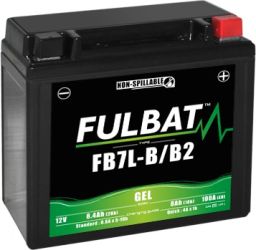 Batérie 12V, YB7L-B/B2& gél, 12V, 8Ah, 100A, bezúdržbová gél technológie 136x76x130 FULBAT (aktivovaná ve výrobe)