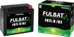 Batérie 12V, YB7L-B/B2& gél, 12V, 8Ah, 100A, bezúdržbová gél technológie 136x76x130 FULBAT (aktivovaná ve výrobe)