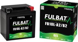Batérie 12V, YB10L-A2/B2 gél, 12V, 11Ah, 120A, bezúdržbová gél technológie 133x90x145 FULBAT (aktivovaná ve výrobe)
