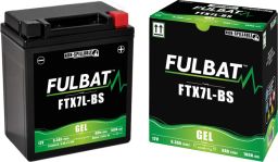 Batérie 12V, YTX7L-BS gél, 6Ah, 100A, bezúdržbová gél technológie 113x70x130 FULBAT (aktivovaná ve výrobe)