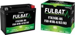 Batérie 12V, YTX24HL-BS / F50-N18L-A3 gél, 21Ah, 350A, bezúdržbová gél technológie 205x87x162 FULBAT (aktivovaná ve výrobe)