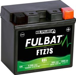 Batérie 12V, YTZ7S gél, 6Ah, 130A, bezúdržbová gél technológie 113x70x105 FULBAT (aktivovaná ve výrobe)