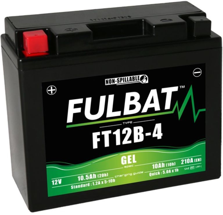 Batérie 12V, YT12B-4 gél, 12V, 10Ah, 210A, bezúdržbová gél technológie 150x69x130 FULBAT (aktivovaná ve výrobe)