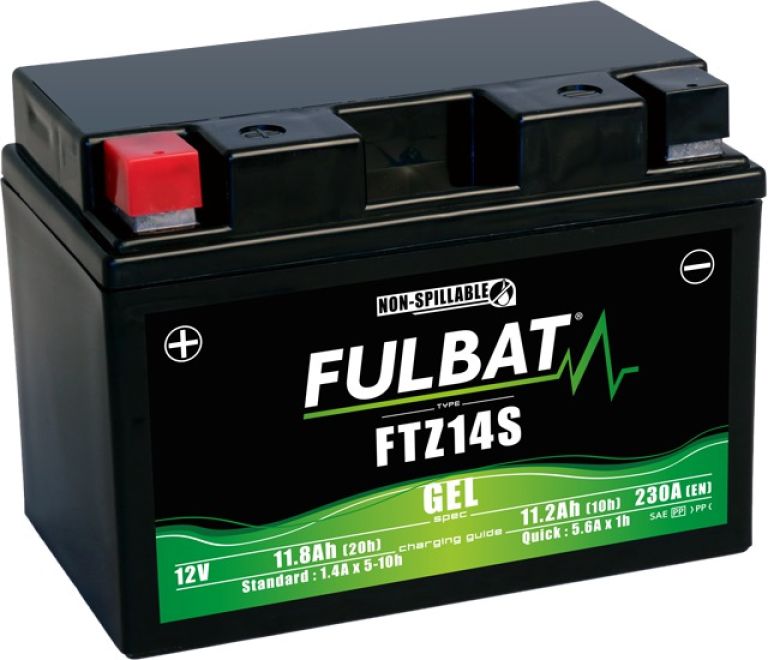 Batérie 12V, YTZ14S gél, 12V, 11.2Ah, 230A, bezúdržbová gél technológie 150x88x110 FULBAT (aktivovaná ve výrobe)