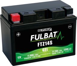 Batérie 12V, YTZ14S gél, 12V, 11.2Ah, 230A, bezúdržbová gél technológie 150x88x110 FULBAT (aktivovaná ve výrobe)