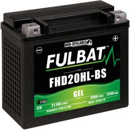 Batérie 12V, YTX20HL-BS gél& (Harley.D), 20Ah, 310A, bezúdržbová gél technológie 175x87x155 FULBAT (aktivovaná ve výrobe)