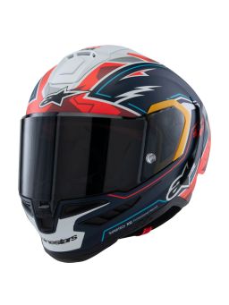 Prilba SUPERTECH R10 limitovaná edícia PEDRO ACOSTA, ALPINESTARS (modrá/červená/bílá matná) 2025