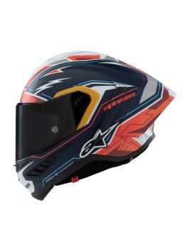 Prilba SUPERTECH R10 limitovaná edícia PEDRO ACOSTA, ALPINESTARS (modrá/červená/bílá matná) 2025