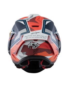 Prilba SUPERTECH R10 limitovaná edícia PEDRO ACOSTA, ALPINESTARS (modrá/červená/bílá matná) 2025