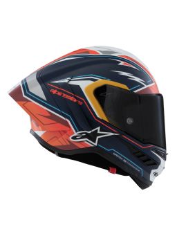Prilba SUPERTECH R10 limitovaná edícia PEDRO ACOSTA, ALPINESTARS (modrá/červená/bílá matná) 2025
