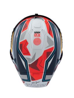 Prilba SUPERTECH R10 limitovaná edícia PEDRO ACOSTA, ALPINESTARS (modrá/červená/bílá matná) 2025